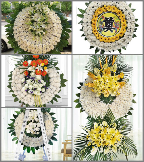 上海青浦区金泽镇淀西村花圈速递